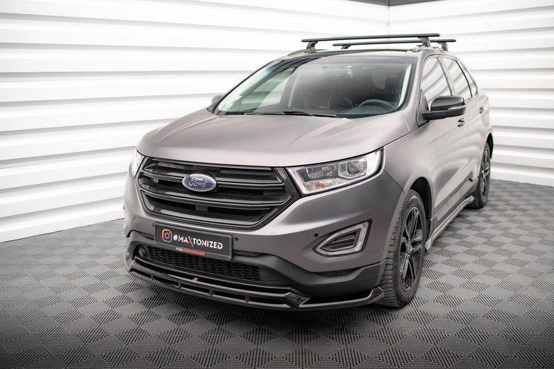 Maxton Front Splitter Ford Edge Mk2 - Gloss Black