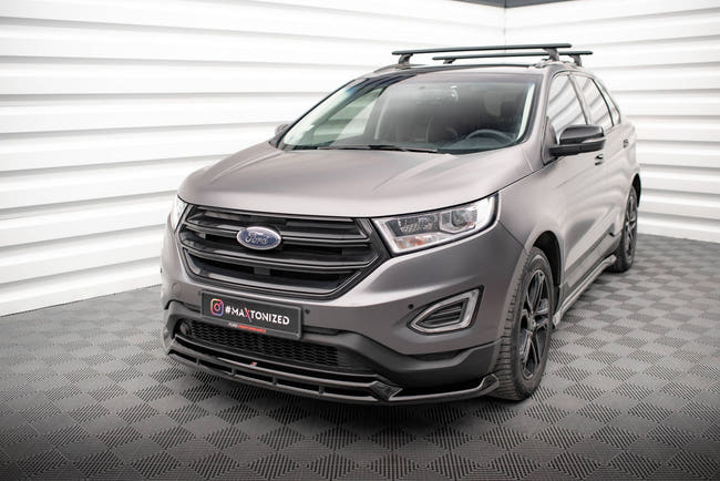 Maxton Front Splitter Ford Edge Mk2 - Gloss Black