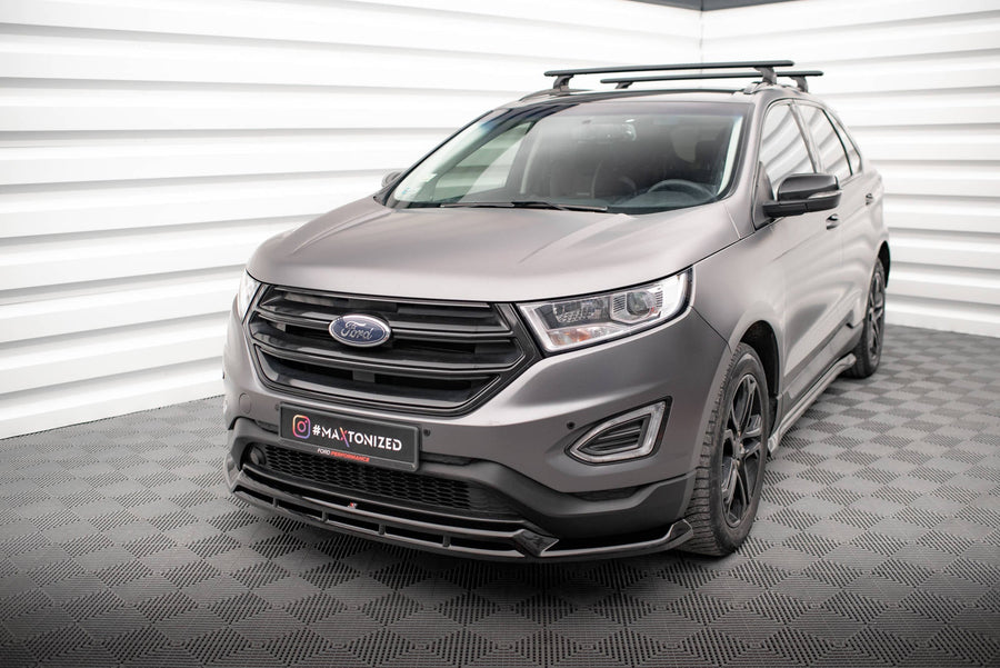 Maxton Front Splitter Ford Edge Mk2 - Gloss Black
