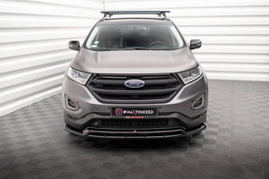 Maxton Front Splitter Ford Edge Mk2 - Gloss Black