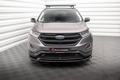 Maxton Front Splitter Ford Edge Mk2 - Gloss Black