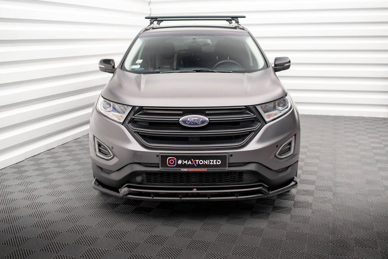 Maxton Front Splitter Ford Edge Mk2 - Gloss Black