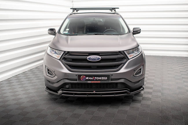 Maxton Front Splitter Ford Edge Mk2 - Gloss Black