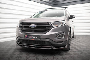 Maxton Front Splitter Ford Edge Mk2 - Gloss Black