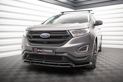 Maxton Front Splitter Ford Edge Mk2 - Gloss Black