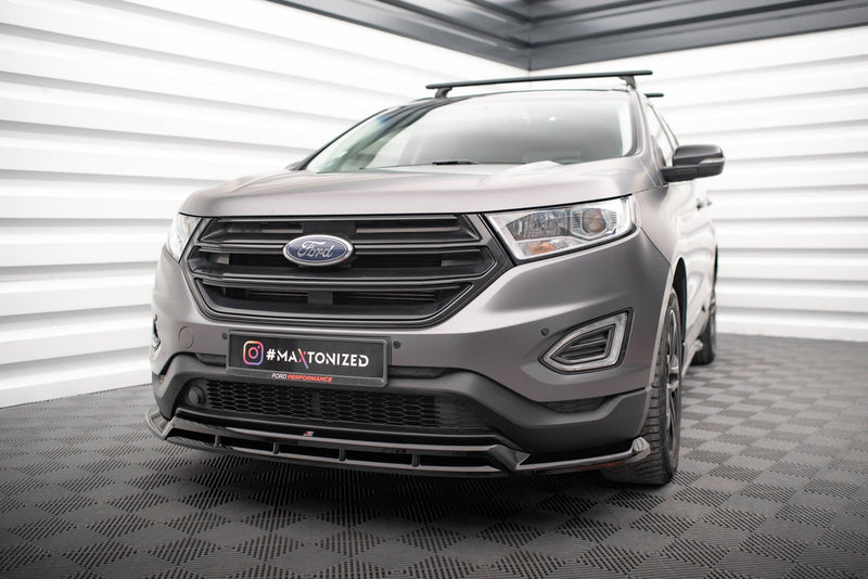 Maxton Front Splitter Ford Edge Mk2 - Gloss Black