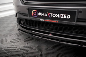Maxton Front Splitter Ford Edge Mk2 - Gloss Black
