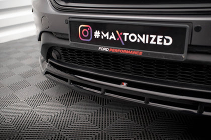 Maxton Front Splitter Ford Edge Mk2 - Gloss Black