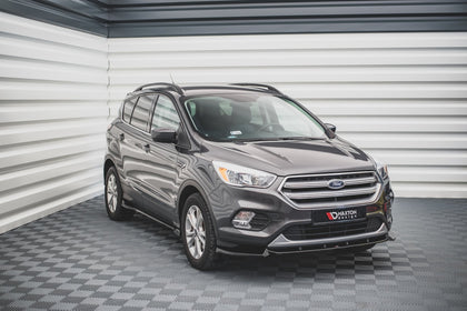 Maxton frontsplitter til Ford Escape Mk3 – blank sort – billede 1 af 4