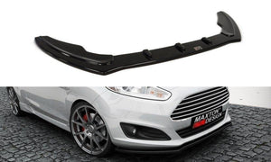 Maxton frontsplitter til Ford Fiesta Mk7 Facelift – blank sort – billede 1 af 3