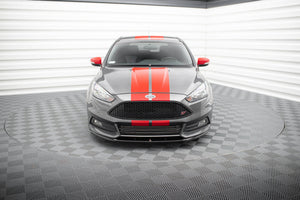 Maxton frontsplitter til Ford Focus ST Mk3 Facelift (Cupra) – blank sort – billede 2 af 5