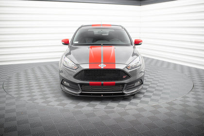 Maxton frontsplitter til Ford Focus ST Mk3 Facelift (Cupra) – blank sort – billede 2 af 5