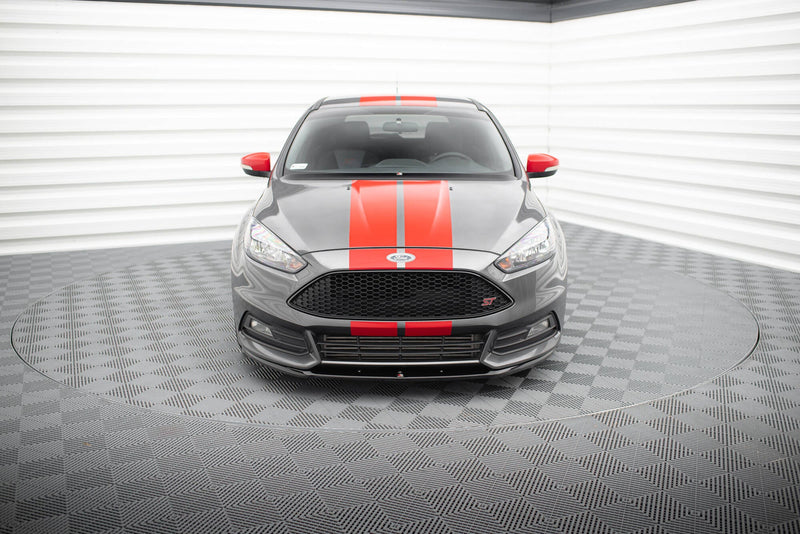 Maxton frontsplitter til Ford Focus ST Mk3 Facelift (Cupra) – blank sort – billede 2 af 5