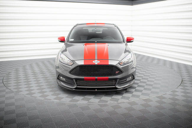 Maxton frontsplitter til Ford Focus ST Mk3 Facelift (Cupra) – blank sort – billede 2 af 5
