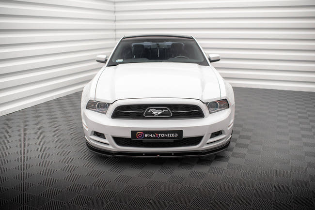 Maxton Front Splitter Ford Mustang Mk5 Facelift - Gloss Black
