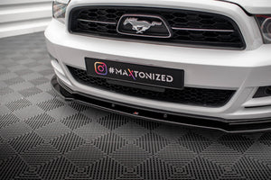 Maxton Front Splitter Ford Mustang Mk5 Facelift - Gloss Black