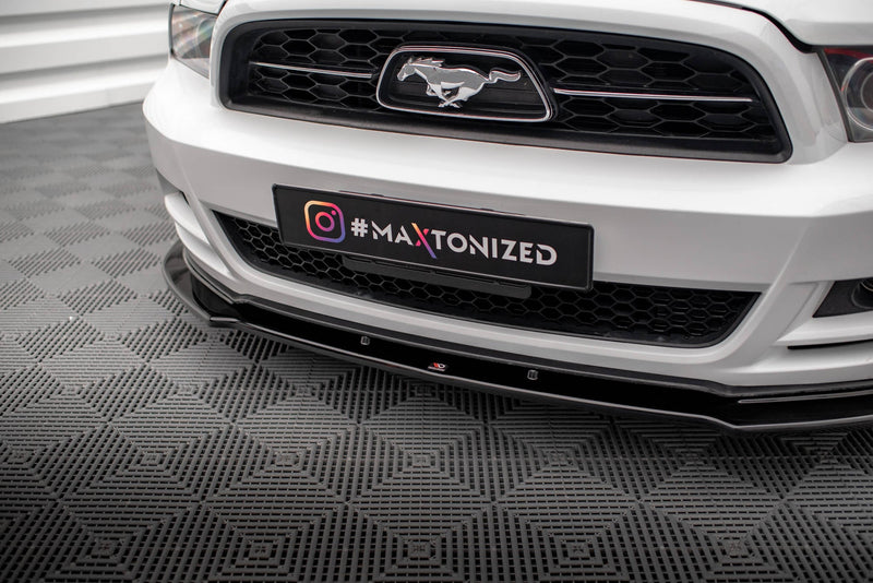 Maxton Front Splitter Ford Mustang Mk5 Facelift - Gloss Black