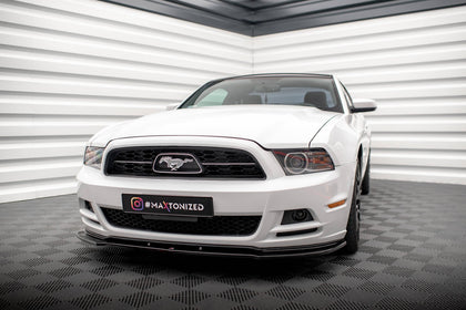 Maxton Front Splitter Ford Mustang Mk5 Facelift - Gloss Black