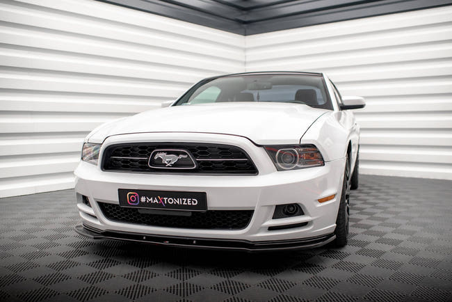 Maxton Front Splitter Ford Mustang Mk5 Facelift - Gloss Black