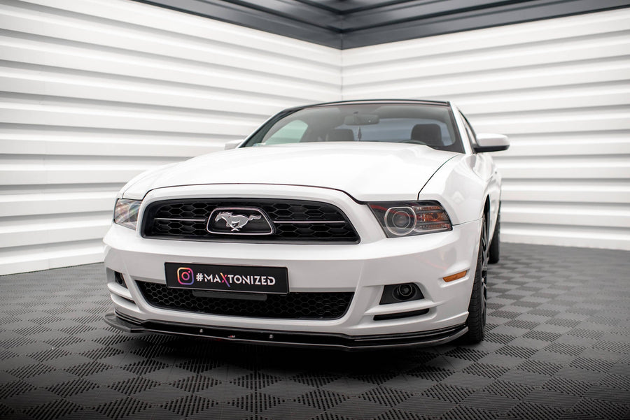 Maxton Front Splitter Ford Mustang Mk5 Facelift - Gloss Black