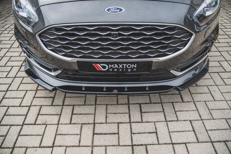 Maxton Front Splitter Ford S-Max Mk2 Facelift - Gloss Black