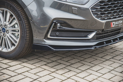 Maxton Front Splitter Ford S-Max Mk2 Facelift - Gloss Black