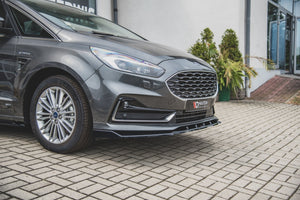 Maxton Front Splitter Ford S-Max Mk2 Facelift - Gloss Black