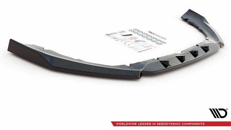 Maxton Front Splitter Ford S-Max Mk2 Facelift - Gloss Black