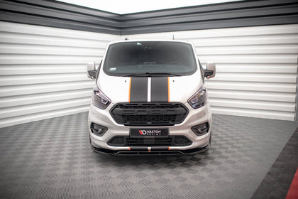 Maxton frontsplitter til Ford Transit Custom ST-Line Mk1 Facelift – blank sort – billede 2 af 5