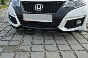 Maxton Front Splitter Honda Civic Mk9 Facelift - Gloss Black
