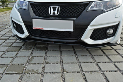 Maxton Front Splitter Honda Civic Mk9 Facelift - Gloss Black