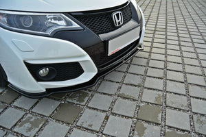 Maxton Front Splitter Honda Civic Mk9 Facelift - Gloss Black