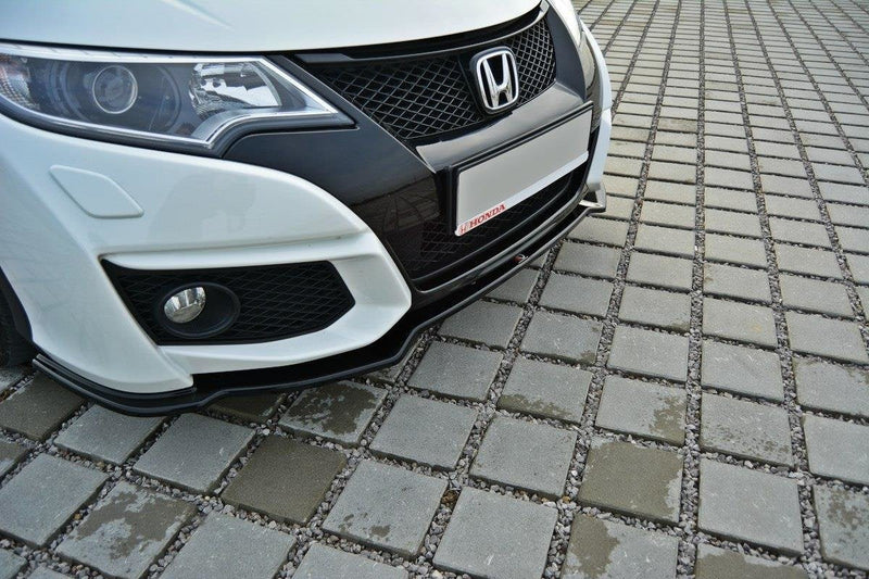Maxton Front Splitter Honda Civic Mk9 Facelift - Gloss Black