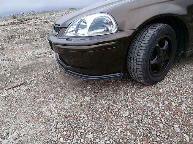 Maxton frontsplitter til Honda Civic Mk6 EJ9 – blank sort – billede 2 af 5