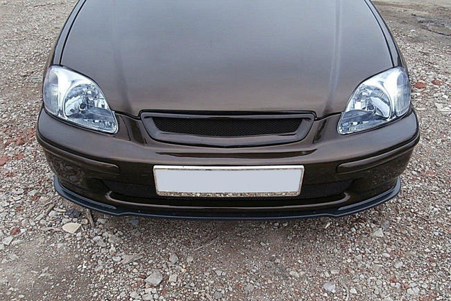 Maxton frontsplitter til Honda Civic Mk6 EJ9 – blank sort – billede 1 af 5