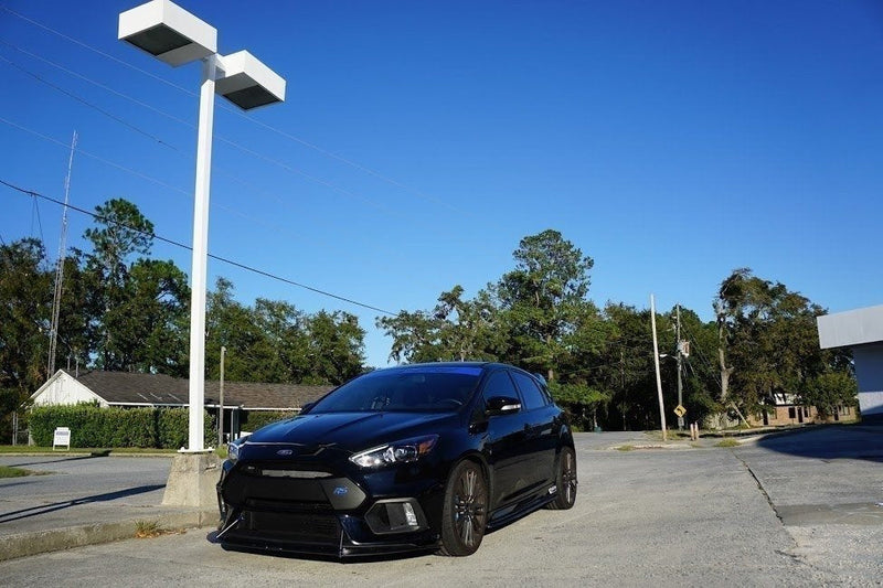 Maxton Hybrid Front Splitter Ford Focus RS Mk3 - ABS+Gloss Black