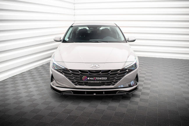 Maxton Front Splitter Hyundai Elantra Mk7 - Gloss Black