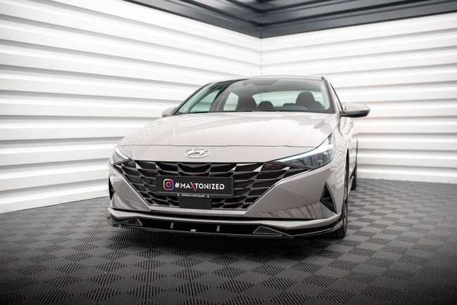 Maxton Front Splitter Hyundai Elantra Mk7 - Gloss Black