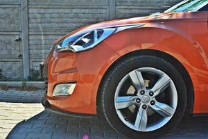 Maxton frontsplitter til Hyundai Veloster – blank sort – billede 2 af 7