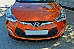 Maxton frontsplitter til Hyundai Veloster – blank sort – billede 4 af 7