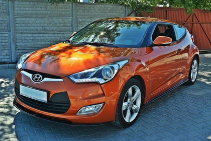 Maxton frontsplitter til Hyundai Veloster – blank sort – billede 1 af 7
