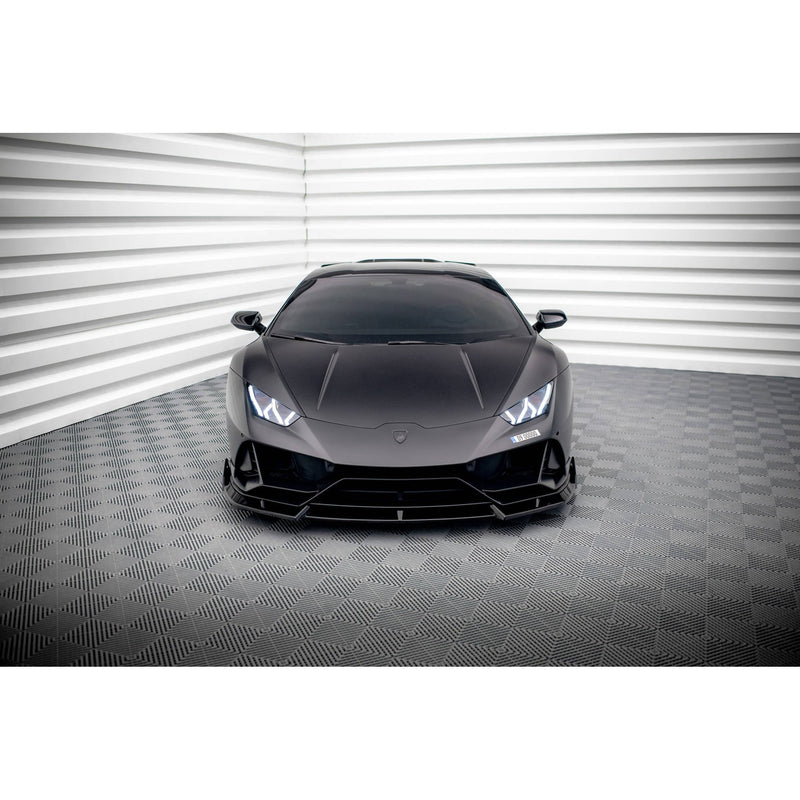 Maxton frontsplitter til Lamborghini Huracan EVO AWD – blank sort – billede 2 af 9