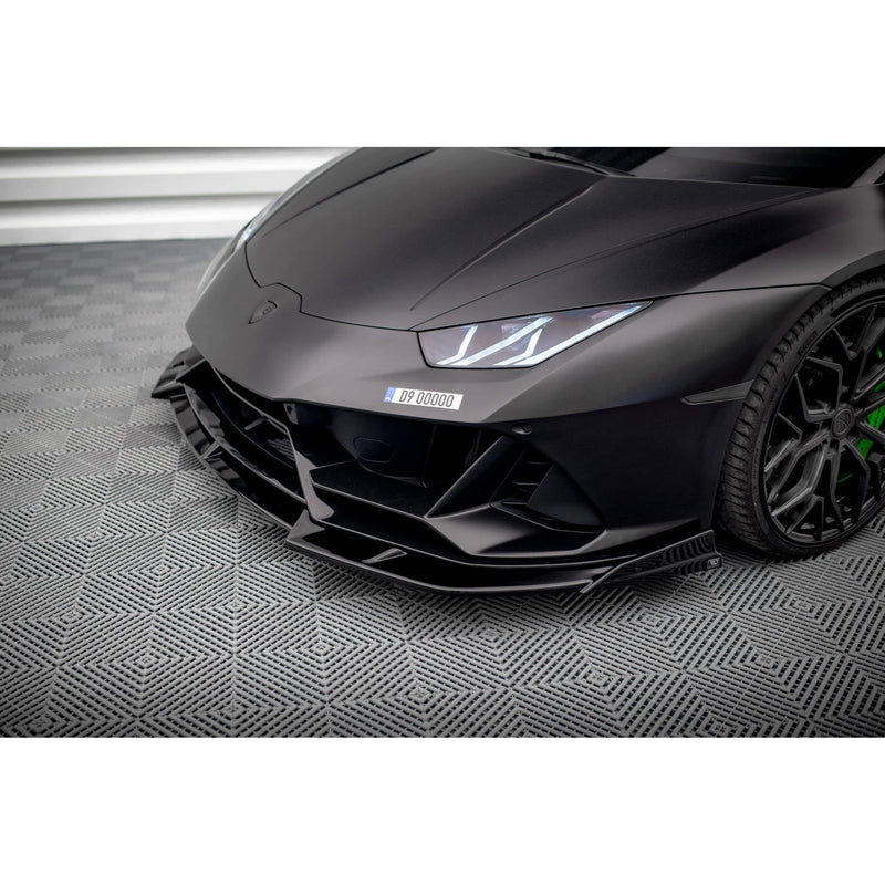 Maxton frontsplitter til Lamborghini Huracan EVO AWD – blank sort – billede 4 af 9