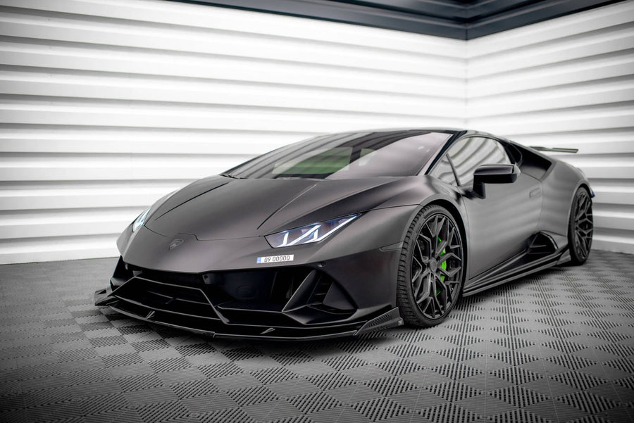 Maxton frontsplitter til Lamborghini Huracan EVO AWD – blank sort – billede 1 af 9