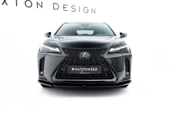 Maxton frontsplitter til Lexus UX F-Sport Mk1 – blank sort – billede 2 af 6