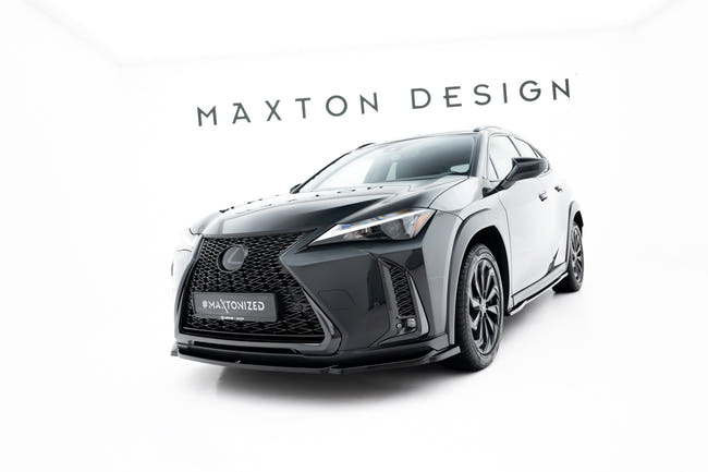 Maxton frontsplitter til Lexus UX F-Sport Mk1 – blank sort – billede 1 af 6