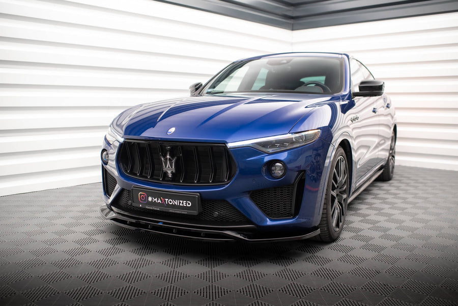 Maxton Front Splitter Maserati Levante GTS Mk1 - Gloss Black
