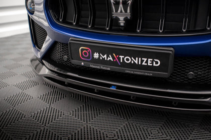 Maxton Front Splitter Maserati Levante GTS Mk1 - Gloss Black