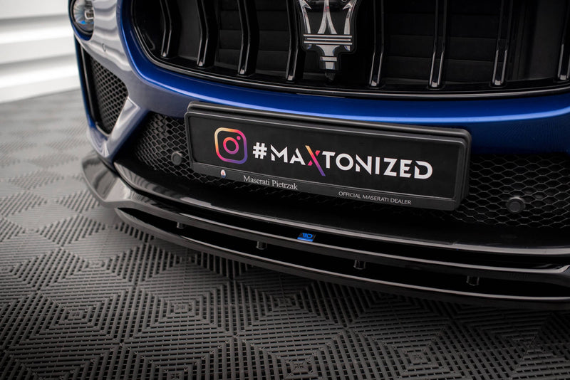 Maxton Front Splitter Maserati Levante GTS Mk1 - Gloss Black