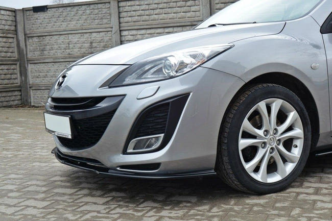 Maxton frontsplitter til Mazda 3 Mk2 Sport – blank sort – billede 1 af 6